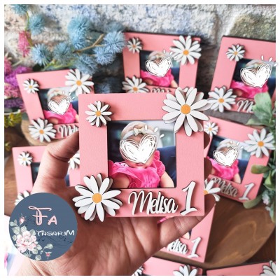 Ahşap Papatya Magnet…